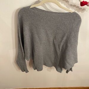 Gray Amazon wide neck sweater